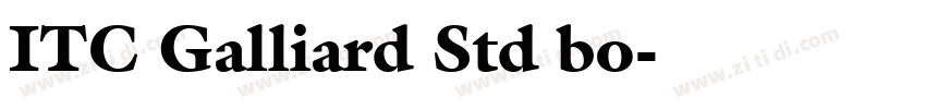 ITC Galliard Std bo字体转换